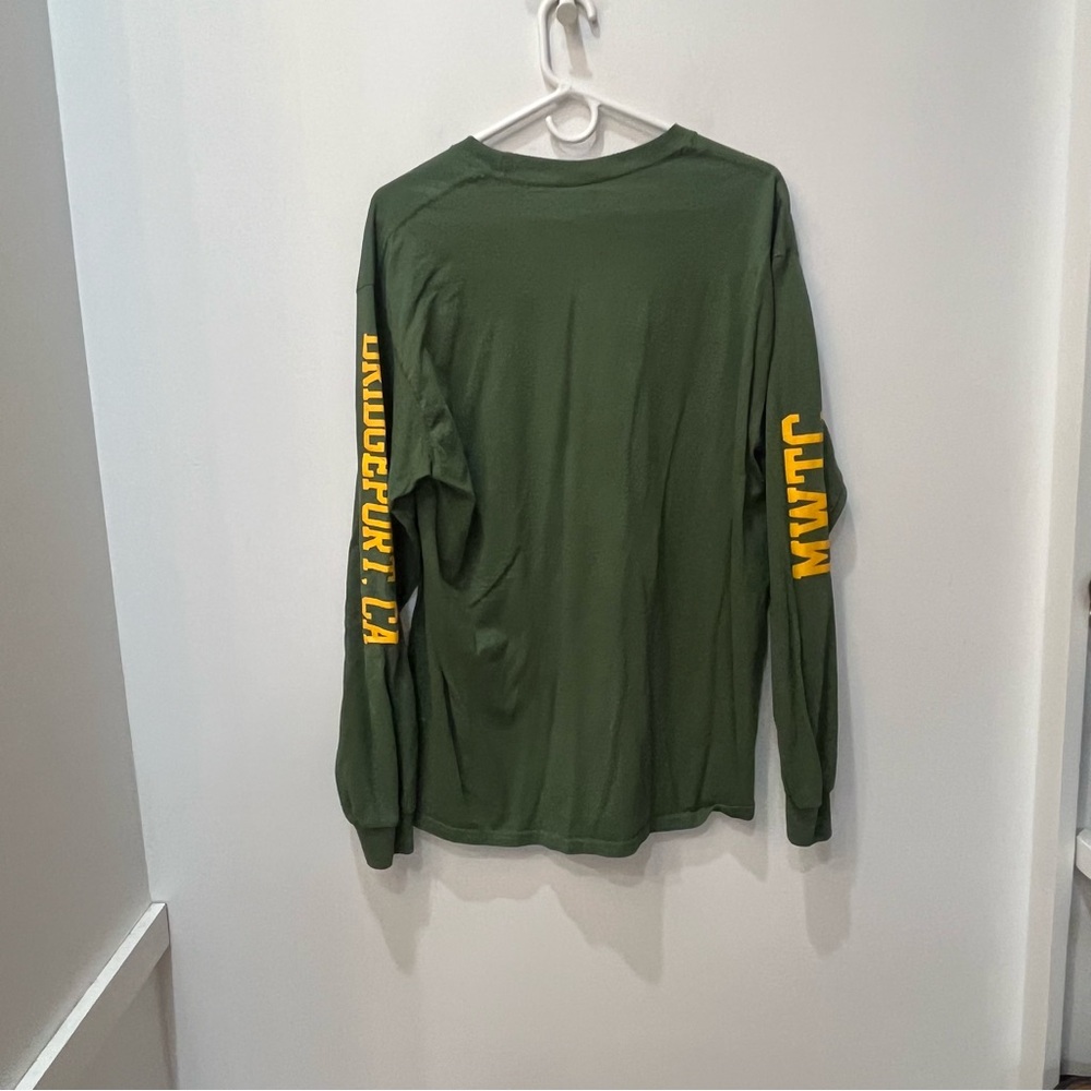 United States Marine Corps training green long sleeve green shirt size Large - Picture 6 of 7